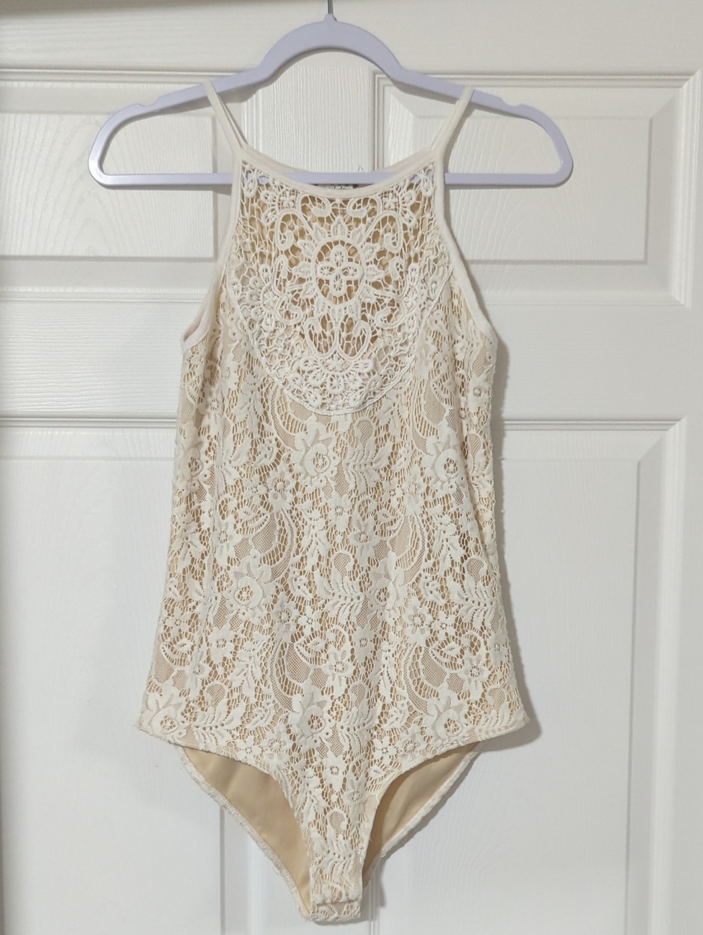 Cream Lace One-Piece